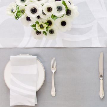Sloan Silver Linen Table Runner
