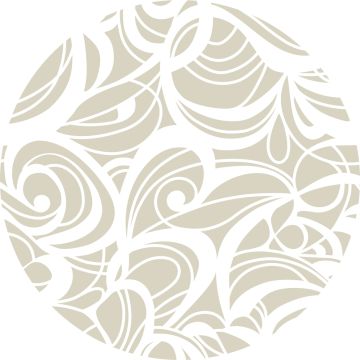 Champagne taupe grey white swirl round linen tablecloth