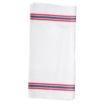 ticking stripe linen tea towel
