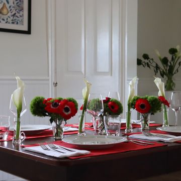 True Red Linen Placemat