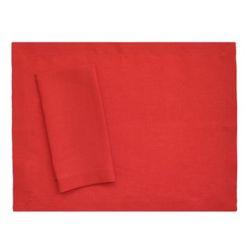 Red Linen Placemat