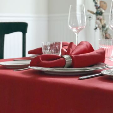 True Red Linen Napkin