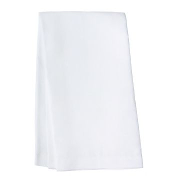 White Linen Hand Towel / Tea Towel