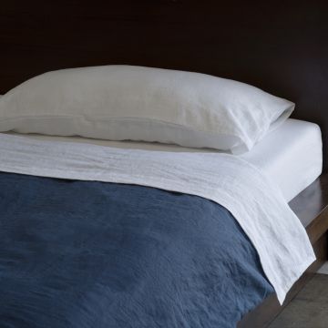 Huddleson Navy Linen Duvet Cover