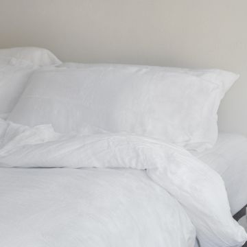 White Linen Duvet Cover