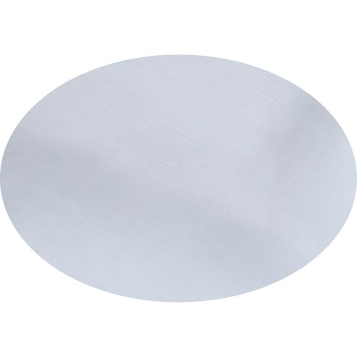 Chambray Blue Oval Linen Tablecloth
