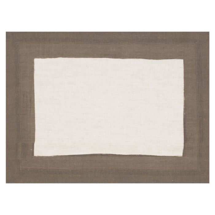 cinta moss border linen placemat