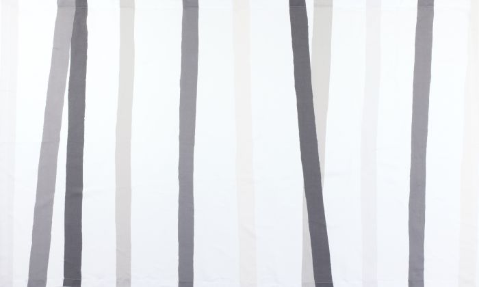 white linen tablecloth grey charcoal ivory stripes