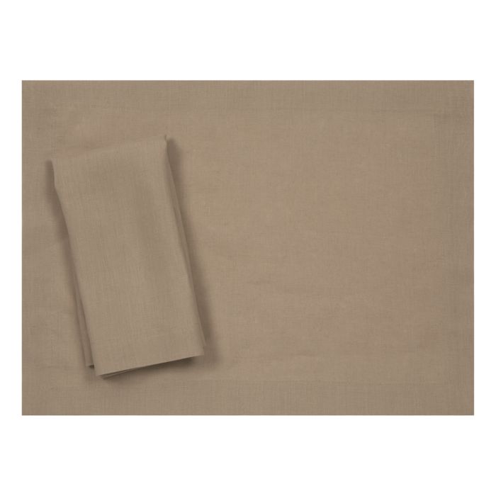 Coffee Brown Linen Placemat
