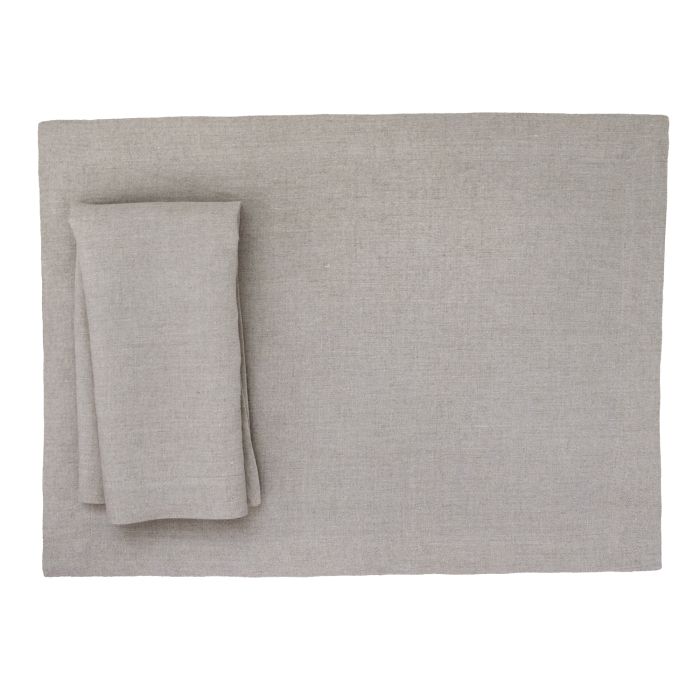 Dark Natural Linen Placemat