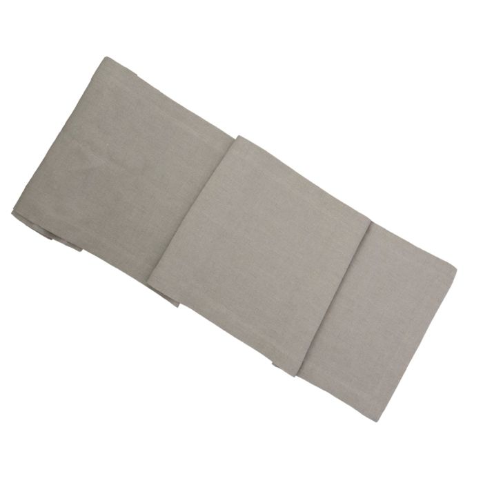 Dark Natural Linen Table Runner