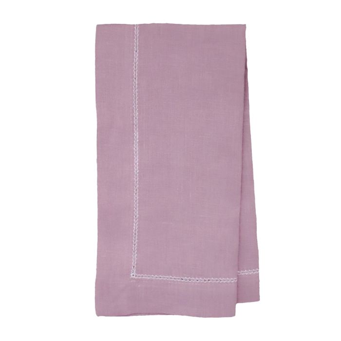 lilac pink linen napkin