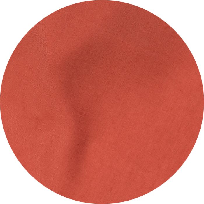 Lobster Orange Pumpkin Tangerine Round Linen Tablecloth