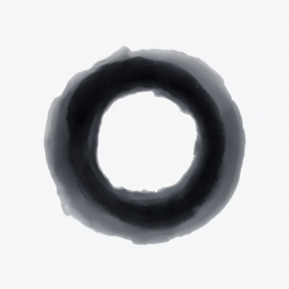 Moreton black and white watercolor linen napkins