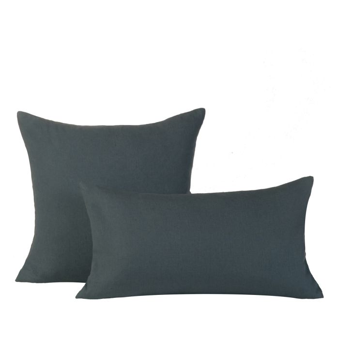 Petrol drake green Italian Linen pillow cover