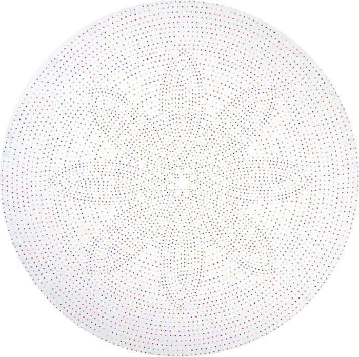 Polka dot tablecloth round linen Huddleson Piccadilly