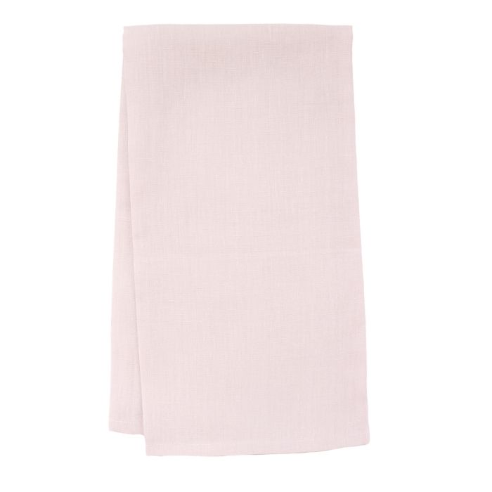 pink linen hand towel tea towel