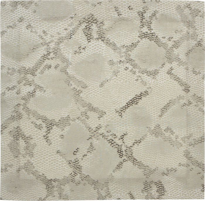 python snake printed linen napkin