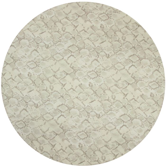 Python snake print round linen tablecloth