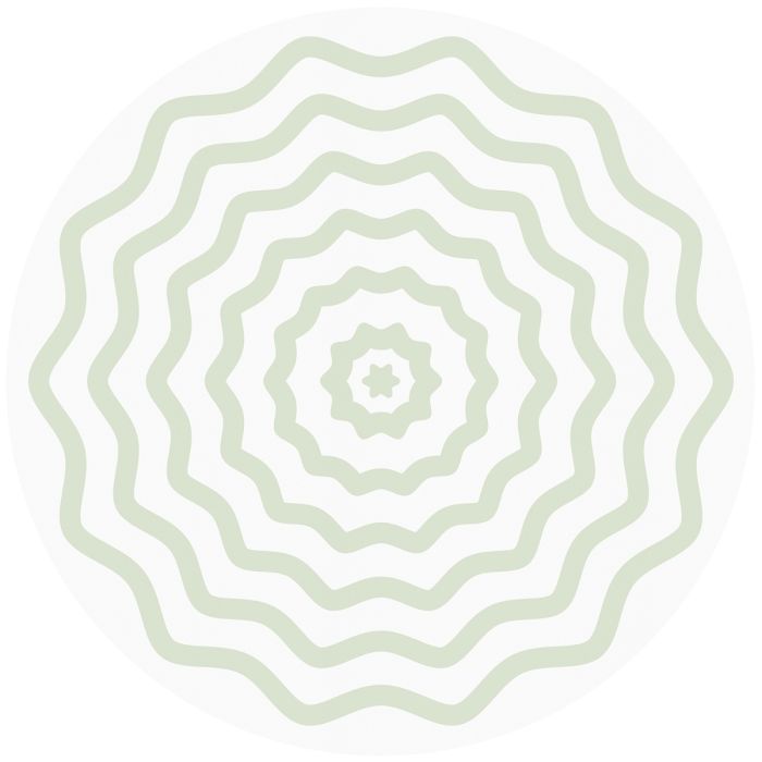 Ripple Pastel Green White Round Linen Tablelcoth 