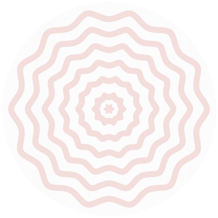 Ripple Pink and White Linen Tablecloth