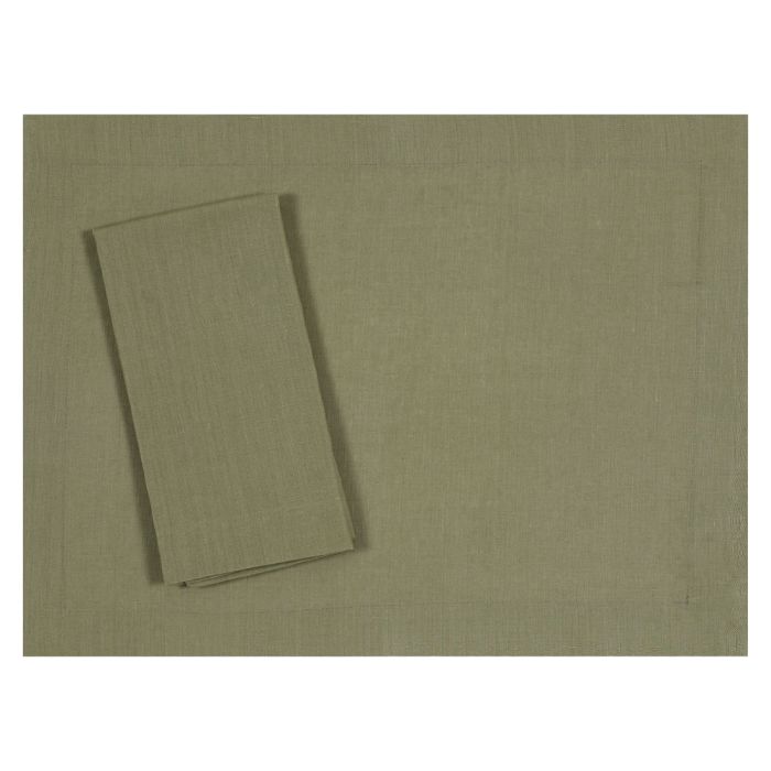 Sage Olive Green Linen Placemat