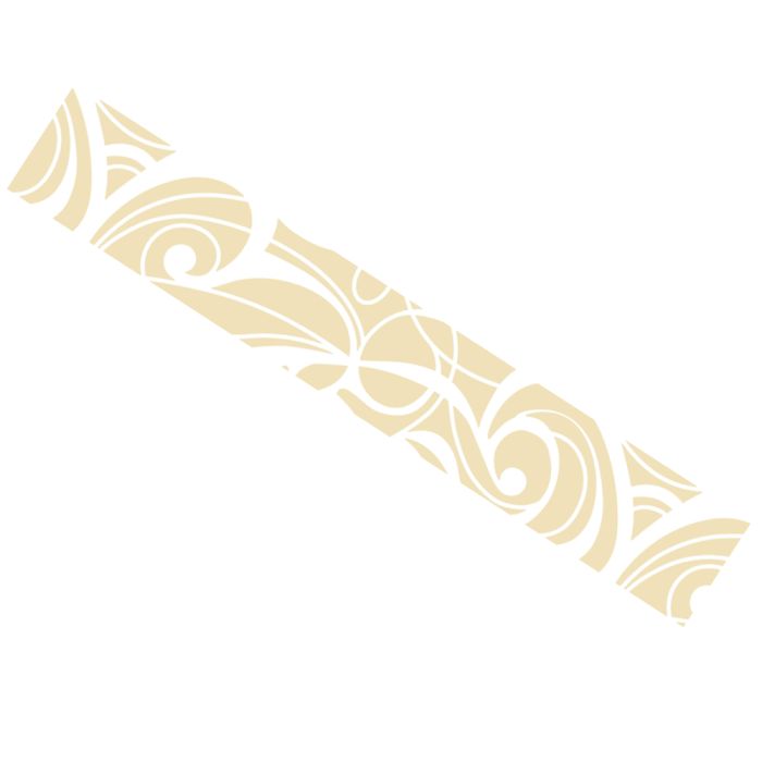 Huddleson gold and white swirl printed Italian linen table runner