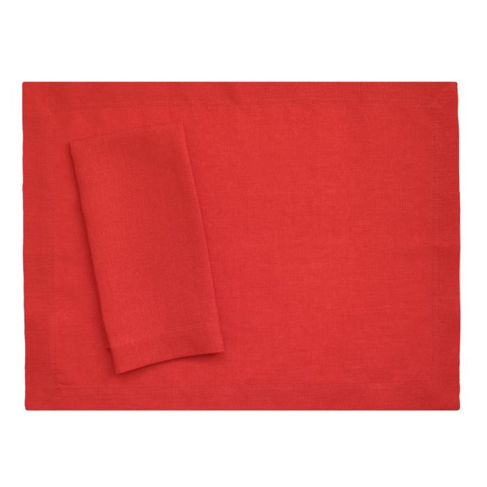 Red Linen Placemat