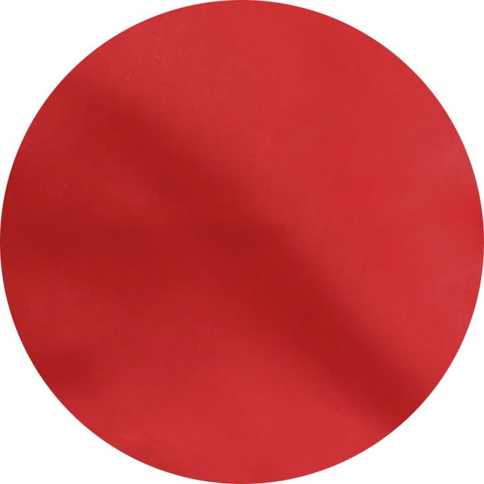 Red Round Linen Tablecloth