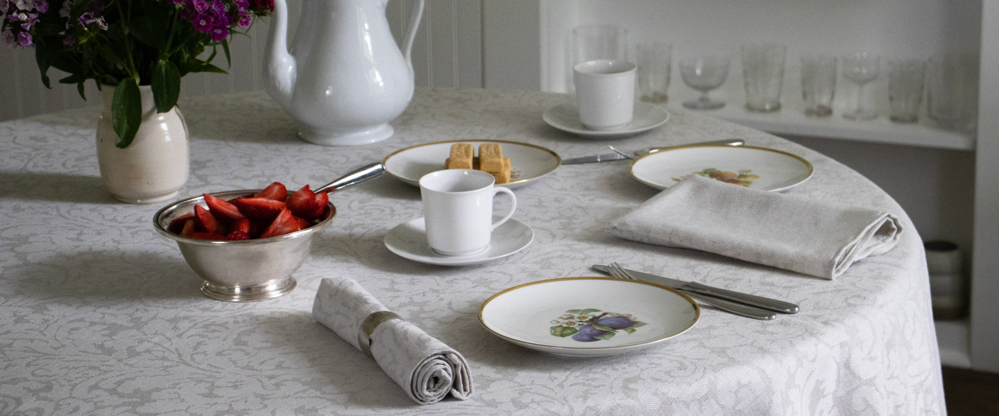 Easy Care Woven Damask Custom Sizes