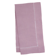Heather Lilac Hemstitched Napkin <br></picture>$28 