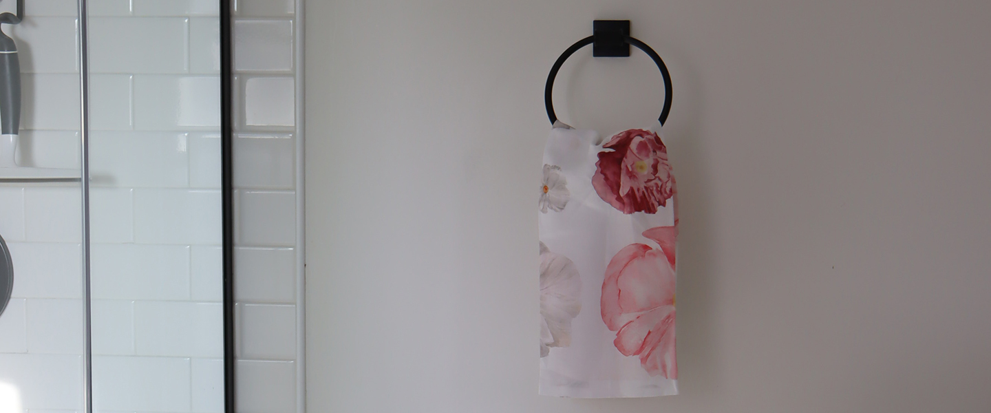 Poppy Linen Hand Towel & Tea Towel