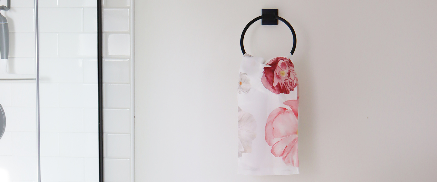 Poppy Linen Hand Towel & Tea Towel