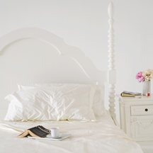 Ivory Hemstitched Cotton Sheets <br></picture> $440