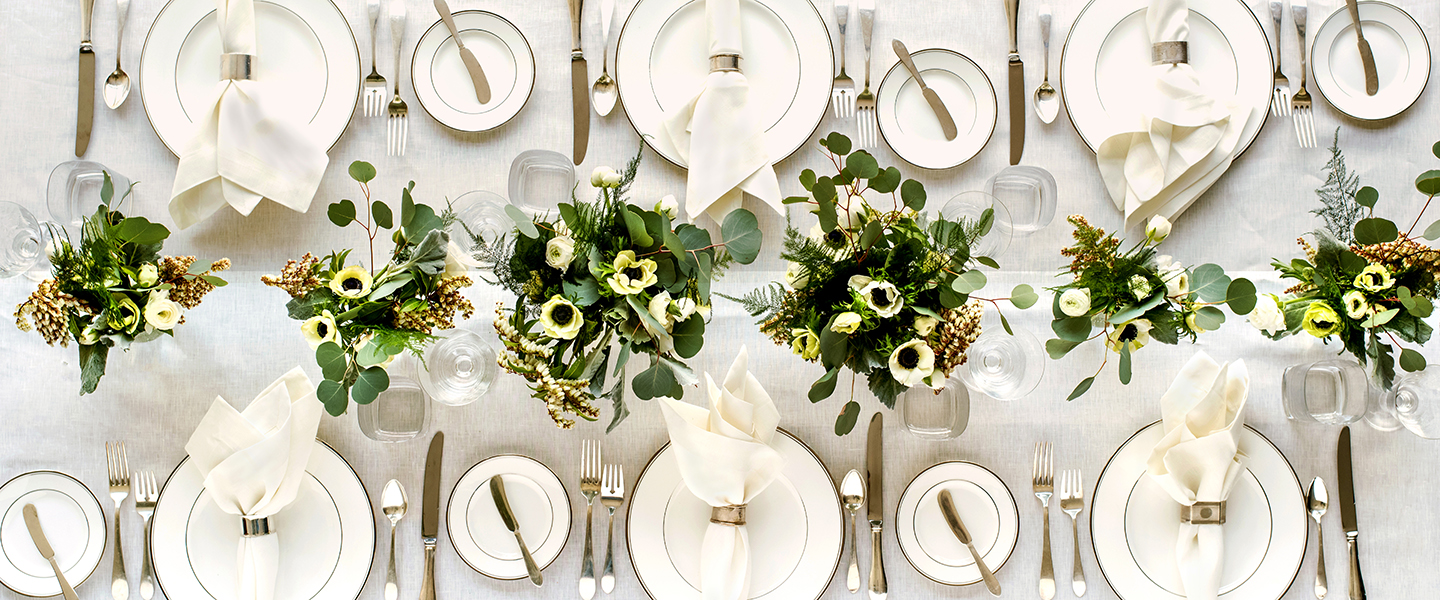 Ivory Linen Tablecloth & Napkins