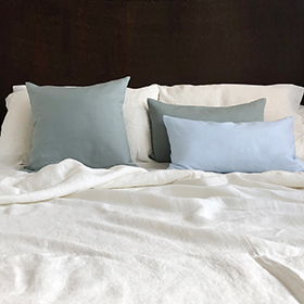 Ivory Cream Linen Bed Sheets<br></picture> $340