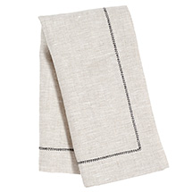 Natural Linen Hemstitched Napkin <br></picture>$24
