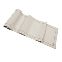 Natural Table Runner Hemstitch <br></picture> $90