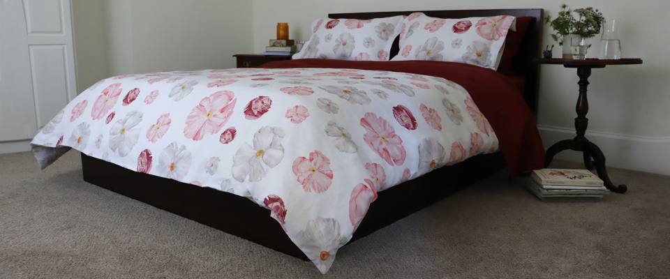 Poppy Linen Duvet Cover & Shams