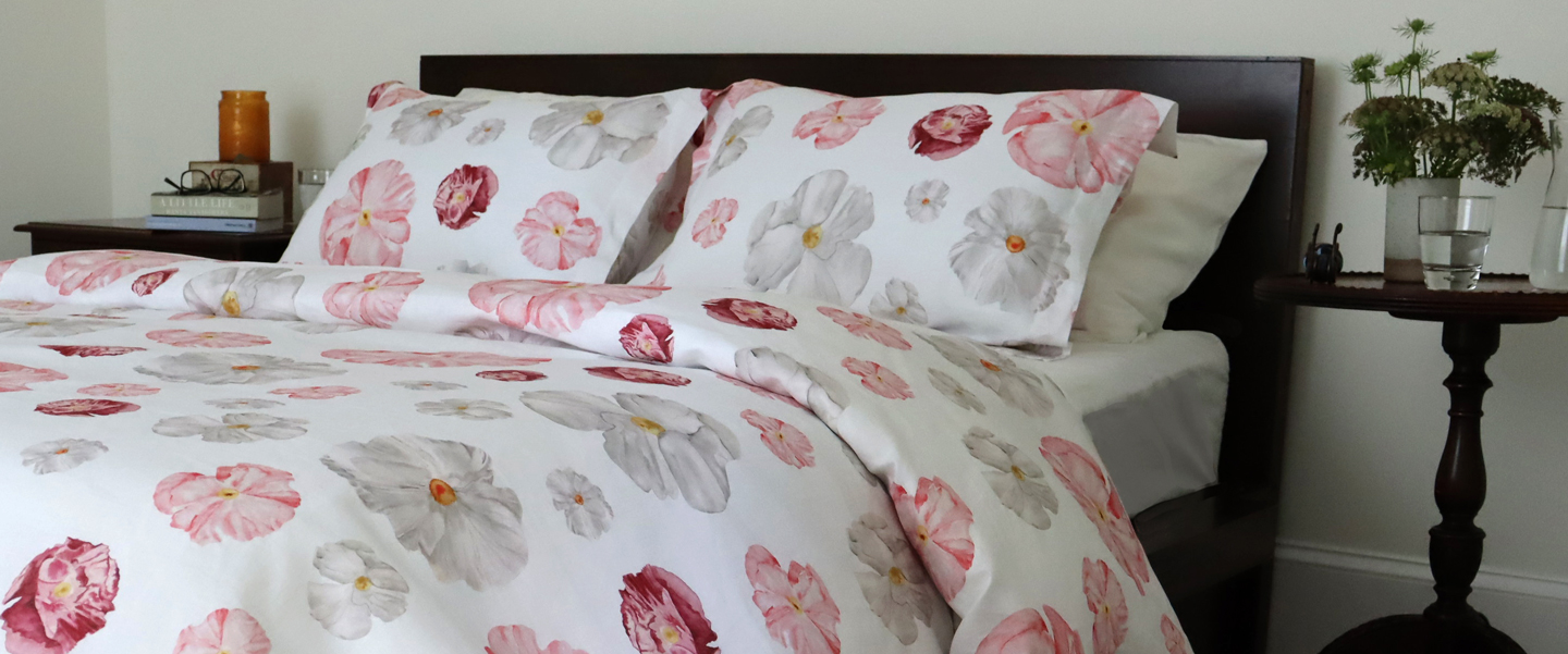 Poppy Linen Duvet Cover & Shams