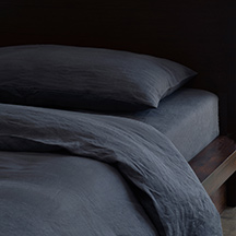 Charcoal Linen Duvet Cover<br> $420