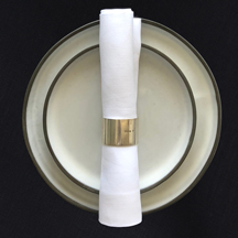 White Linen Napkin <br>$18