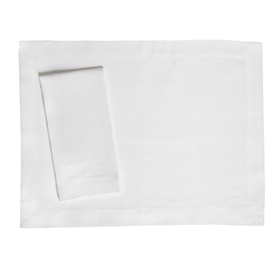 White Linen Placemat <br>$18