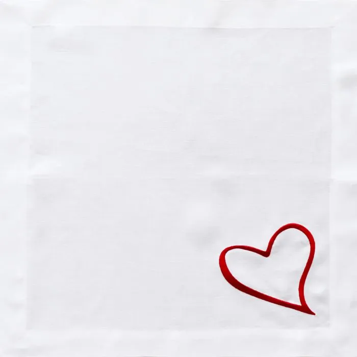 Huddleson Love Heart Linen Napkin - Thumbnail 4