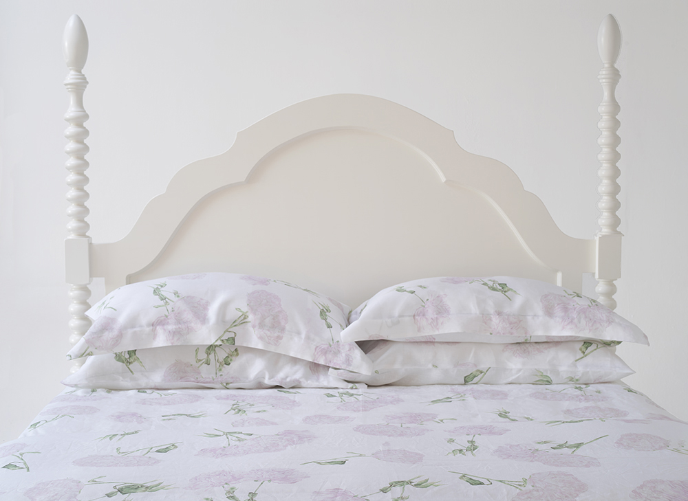 Peony Roses Blossoms Italian Linen European Craftsmanship Bedding Sheets Duvet Shams Organic Pillows Decor Shabby Chic