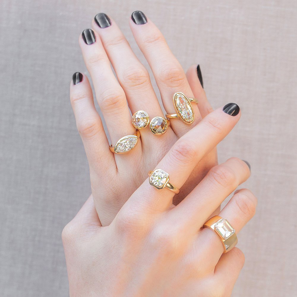 San Marino Jeweler Single Stone Jewelry Diamond Contemporary Heirlooms Engagement Ring San Marino 