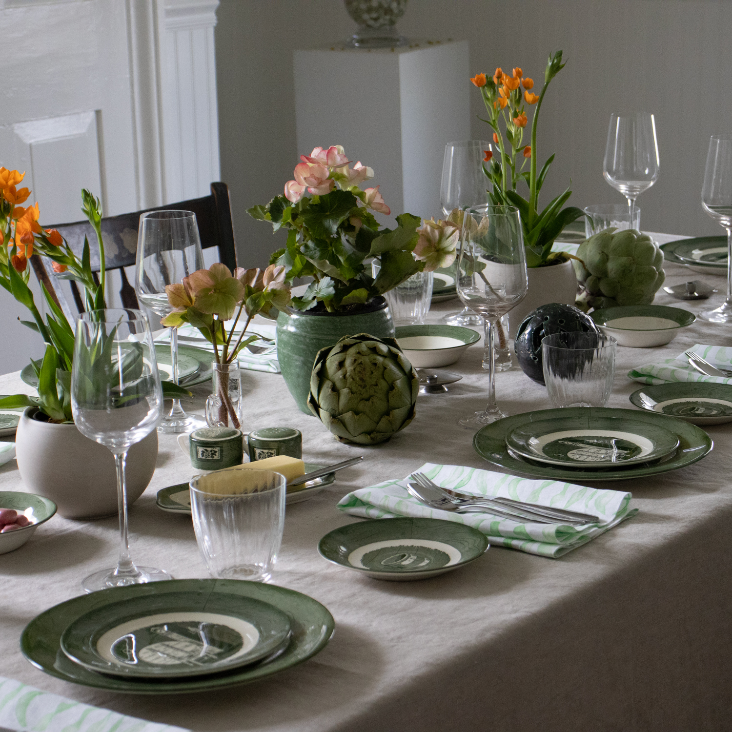 flax-color dark natural linen