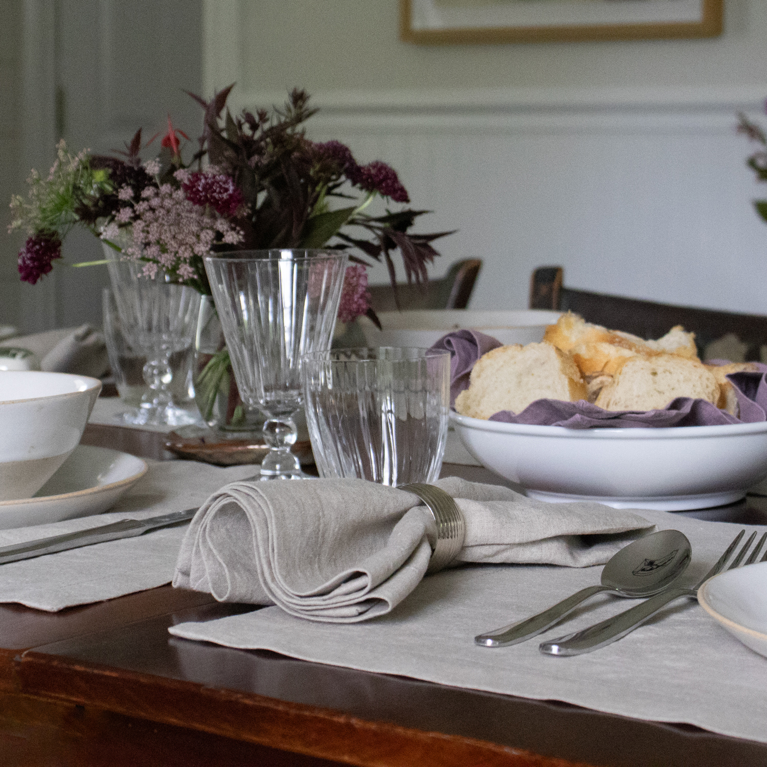 Dark Flax Placemat Napkin