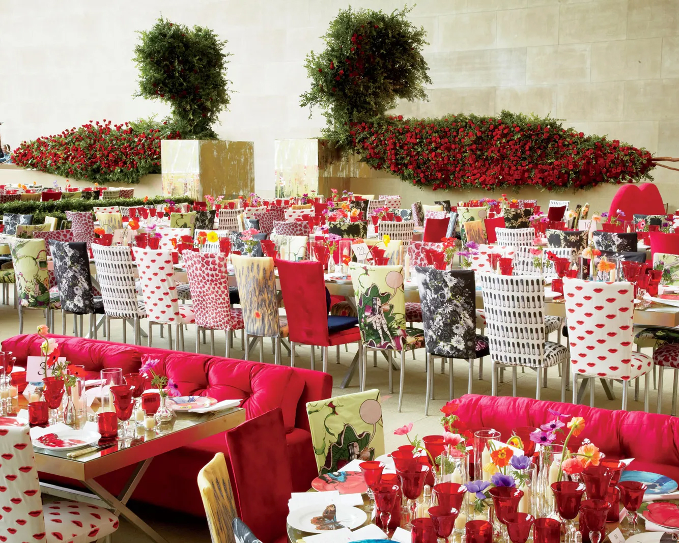 2012 Met Gala Tablesettings Elsa Schiaparelli and Miuccia Prada,