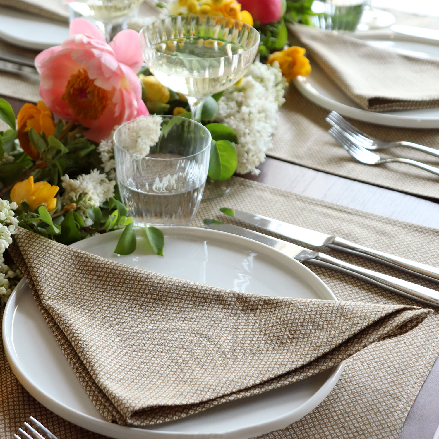 Shibori Olive Green Japanese Cotton Placemat